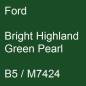 Preview: Ford, Bright Highland Green Pearl, B5 / M7424.
